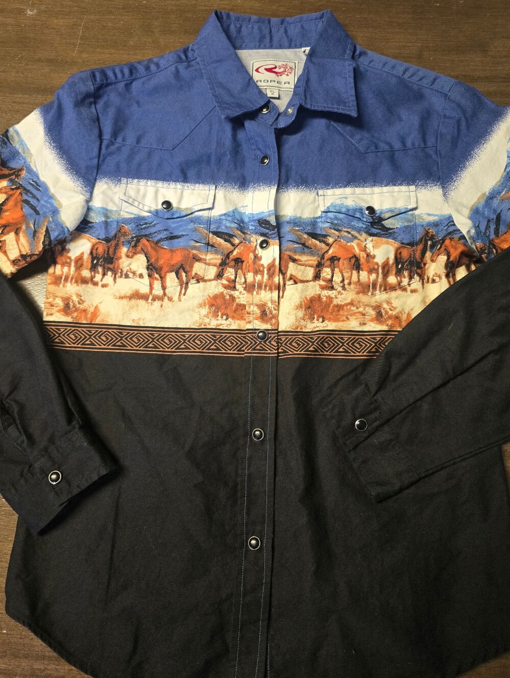 Roper Girls Western Button Up Shirt